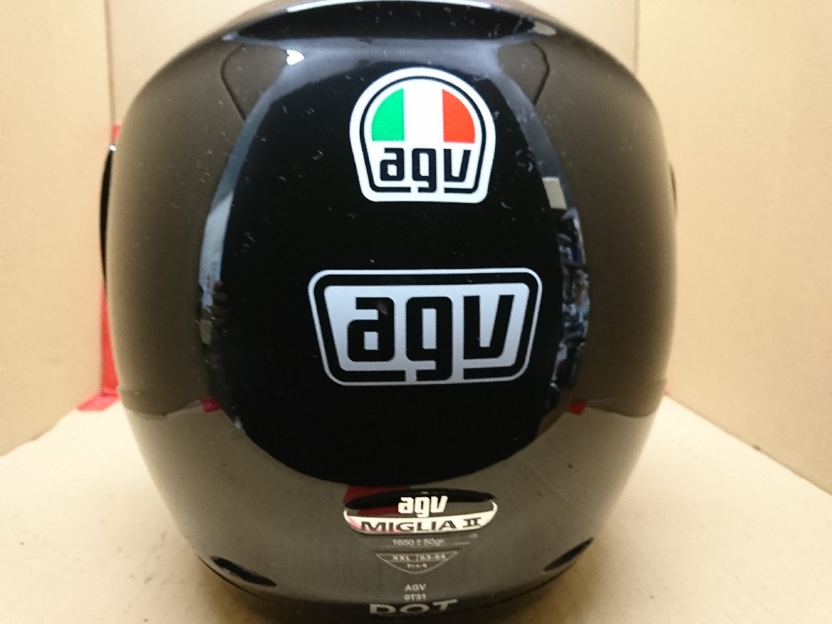 ★中古品★AGV MIGLIA-2 フルフェイスヘルメット 二輪用 XXLサイズ 63-64cm 2014年製 ブラック 箱あり【他商品と同梱歓迎】_画像3