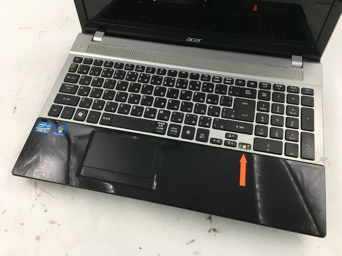 ♪▲【Acer エイサー】ノートPC/Core i5 3210M(第3世代)/HDD 500GB Aspire V3-571 Blanccoにて消去済み 1207 N 22_画像2