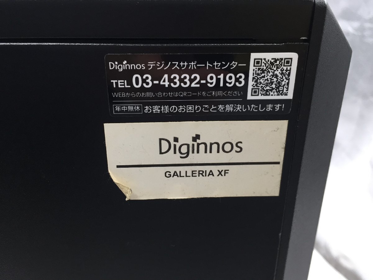 ♪▲【DIGINNOS】デスクトップPC/Core i7 6700/HDD 2TB SSD 256GB GALLERIA XF (KT44/H170) Blanccoにて消去済み 1213 D 22_画像7