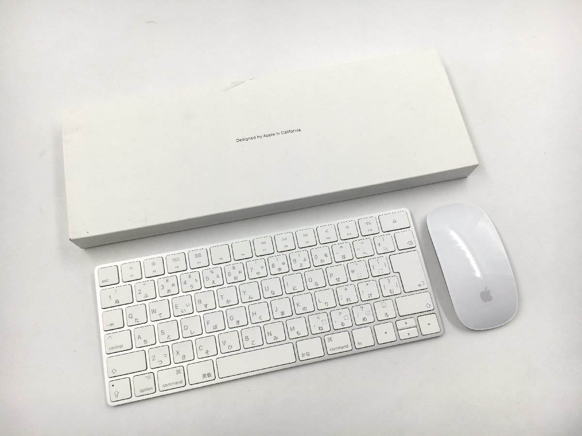 ♪▲【Apple アップル】純正 Magic Keyboard Magic Mouse 2 日本語ワイヤレスキーボード/マウスセット A1644 A1657 1220 17_画像1