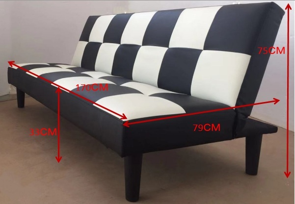  stylish imitation leather sofa bed EJ-S011 BK