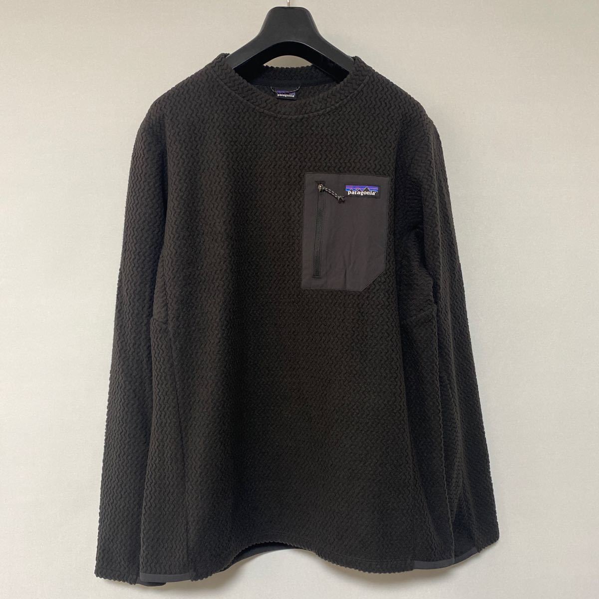 美品 2022 年 限定 BLK パタゴニア R1 エア クルー M ブラック 黒 Patagonia AIR crew フリース レギュレータ_画像1