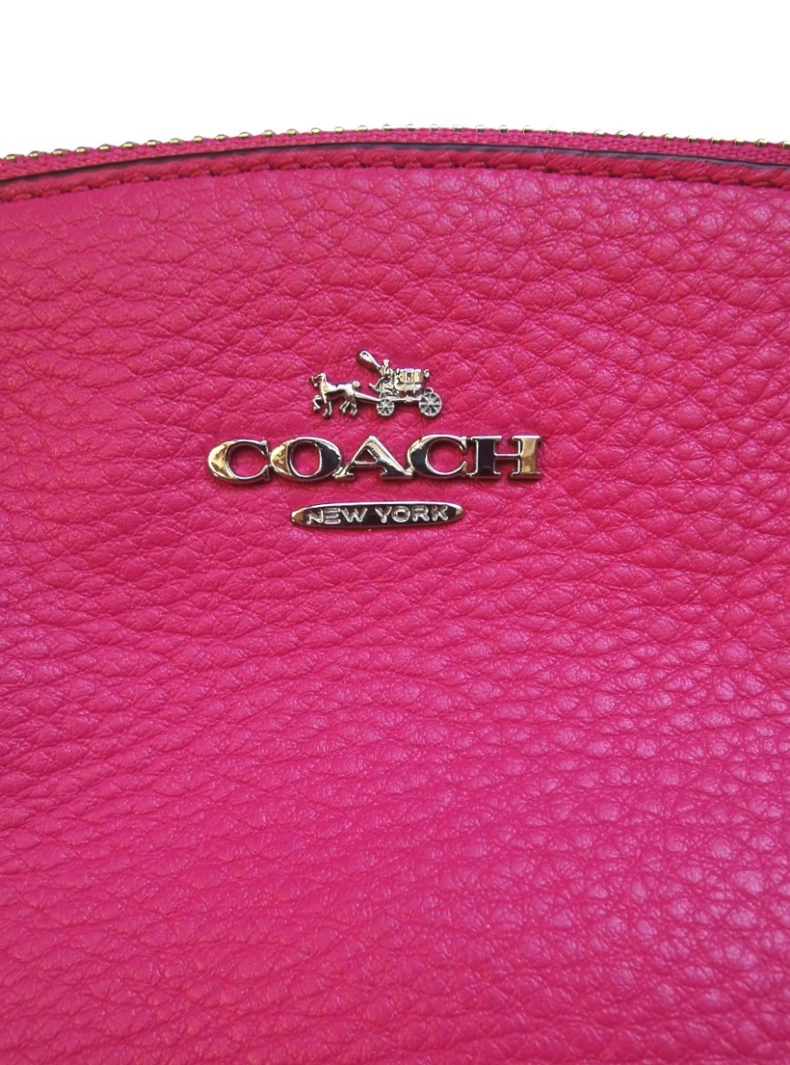 ■新品・未使用 COACH コーチ ショルダーバッグ ハンドバッグ スモールケルシー トート 本革 F36675 斜め掛け ピンク マゼンダ 2way レザー_画像3