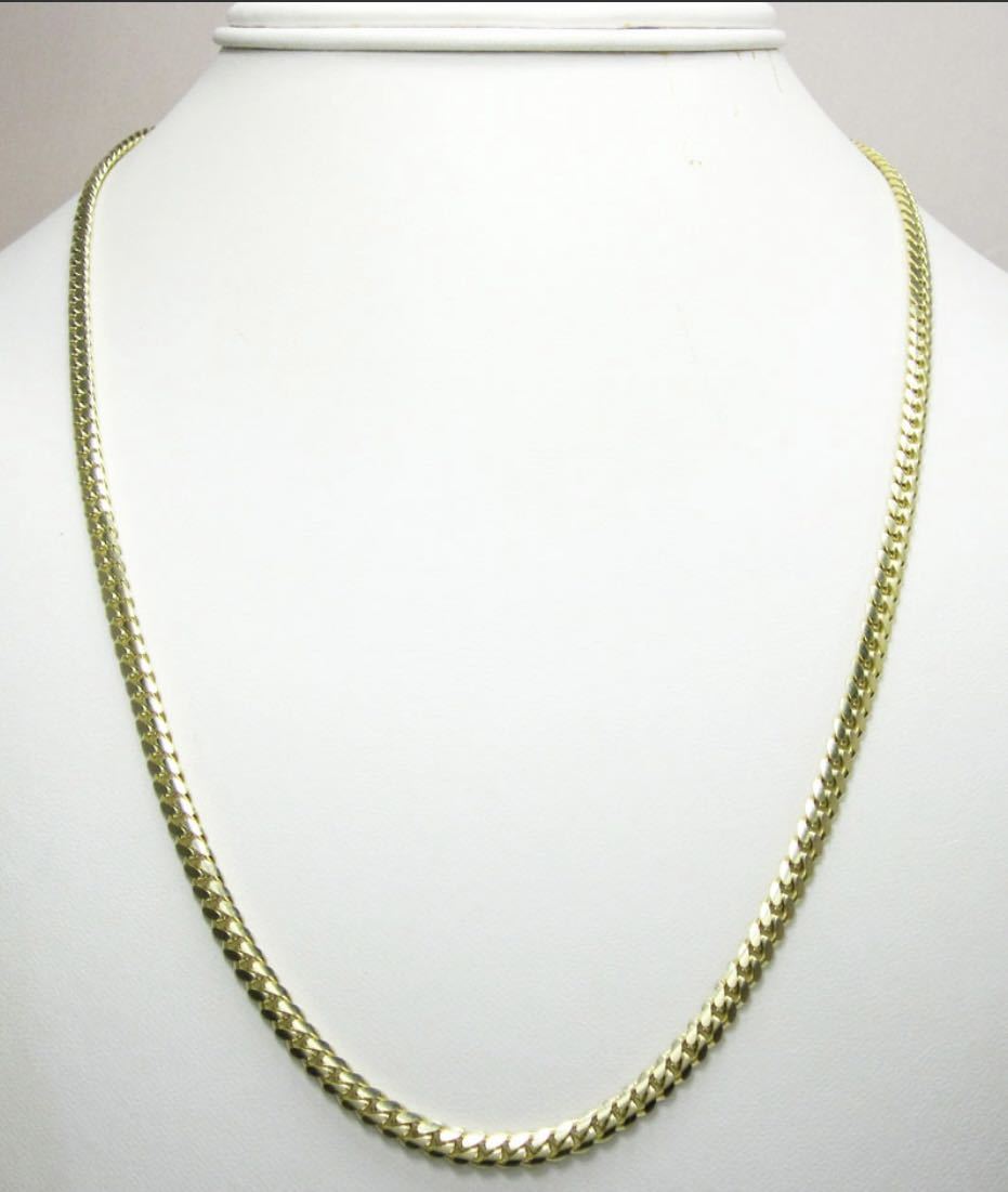 10K yellow gold miami cuban chain 4.2 マイアミ キューバン チェーン ゴールドチェーン ネックレス 喜平 10金 icebox trax avalanche_画像2