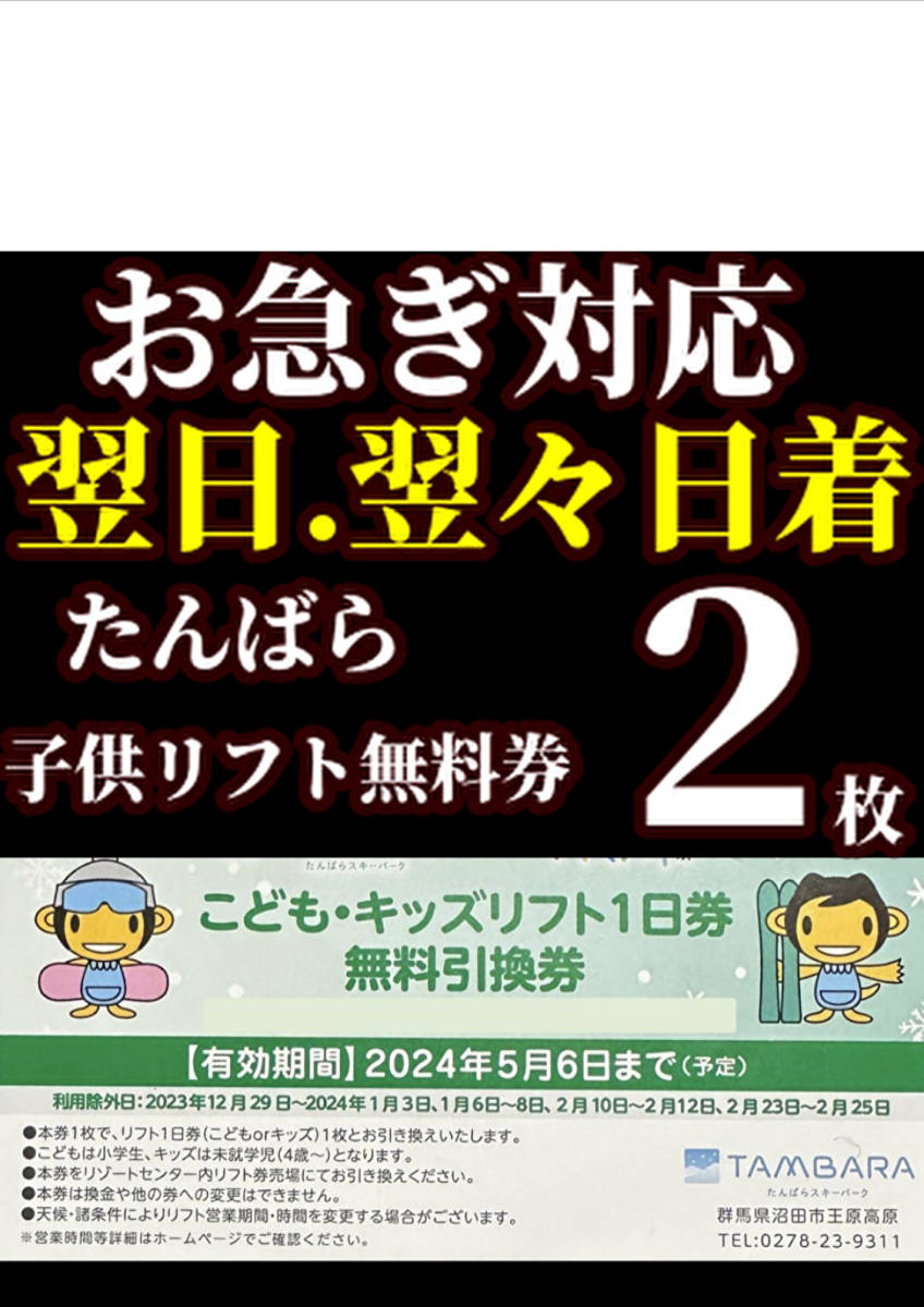 たんばらリフト券たんばらスキーパークリフト券2_画像1