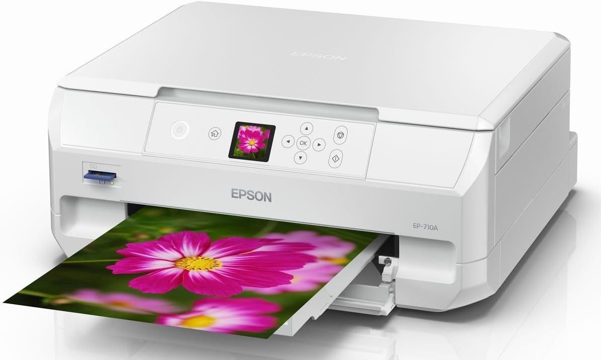 【ジャンク品】EPSON（エプソン）旧モデル プリンター A4インクジェット複合機 カラリオ EP-710A【色】白（ホワイト ）