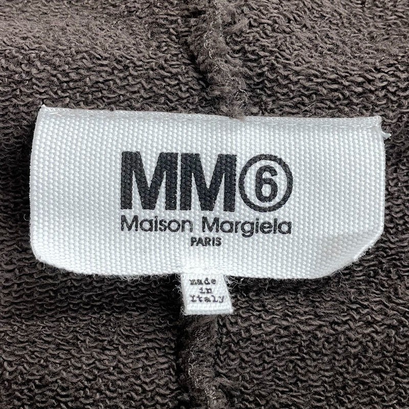 【HM Q-2】中古　Maison Margiela メゾン マルジェラ　ホルターネック スウエット パーカー　ノースリーブ　イタリア製　ブラウン　M_画像4