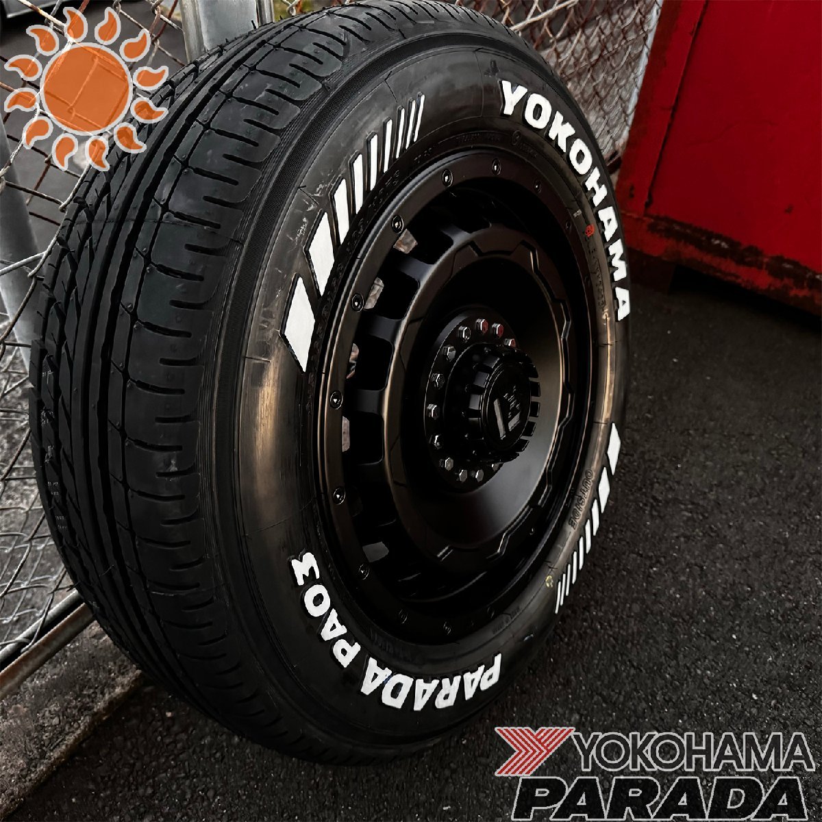 車検対応 200系ハイエース YOKOHAMA ヨコハマ PARADA パラダ 215/65R16 SwaGGer 16インチ タイヤ ホイールセット 4本セット 1台分_画像5