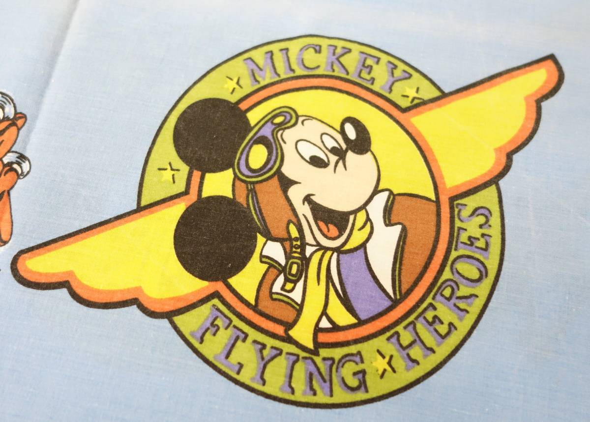 ヴィンテ―ジ　レトロ　古着卸　ヨーロッパ仕入＊MICKY FLIING HEROES ＊布団カバー　巾着タイプ ＊MICKEY MOUSE ミッキーマウス_画像7