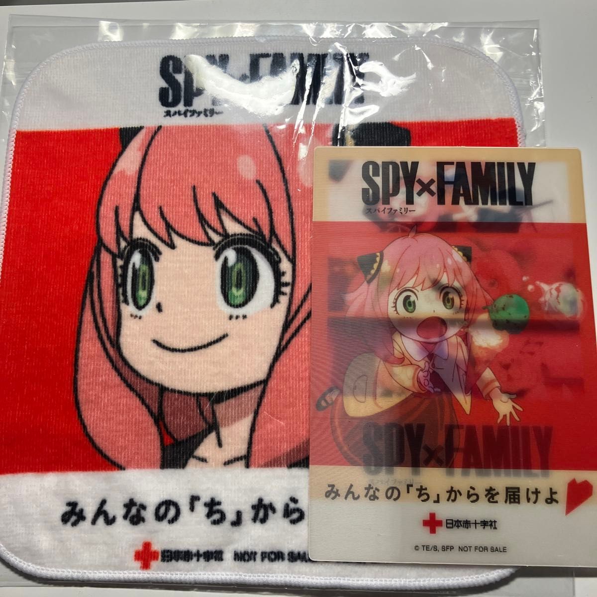 SPY FAMILY SPY×FAMILY スパイファミリー 赤十字 タオルハンカチ ポストカード ハンドタオル　セット