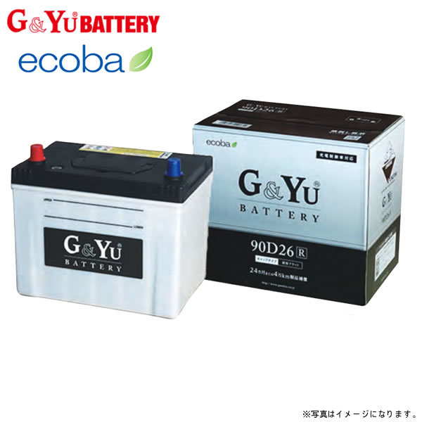 ニッサン セレナ NC25 G&Yu ecoba バッテリー 1個 80D23L_画像1