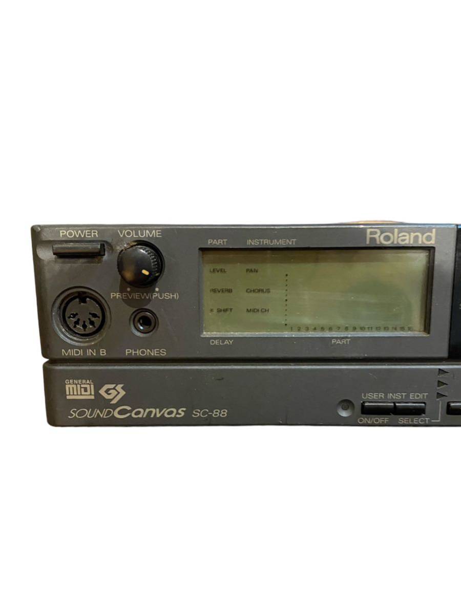 【ジャンク品】Roland ローランド Sound Canvas 音源モジュール SC-88 通電確認_画像2