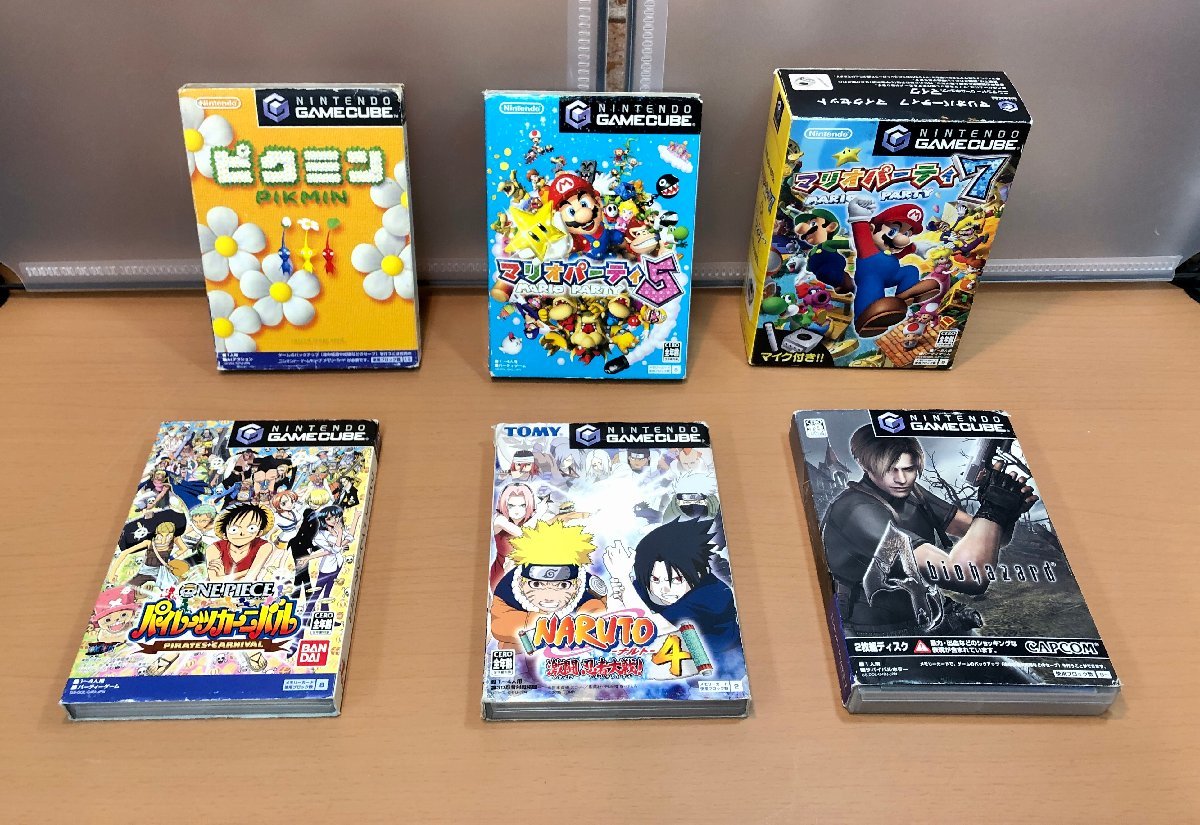 【ジャンク】ゲームキューブ　GAMECUBE　ソフト　まとめ売り6本【1円スタート！】■ワンピース■NARUTO■ピクミン■ 他_画像1