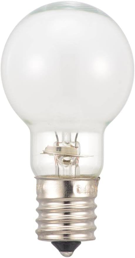 オーム電機 ミニクリプトン電球 E17 60W形 調光機能対応 白熱電球 ホワイト 2個セット LB-PS3554W-2PN 06_画像2