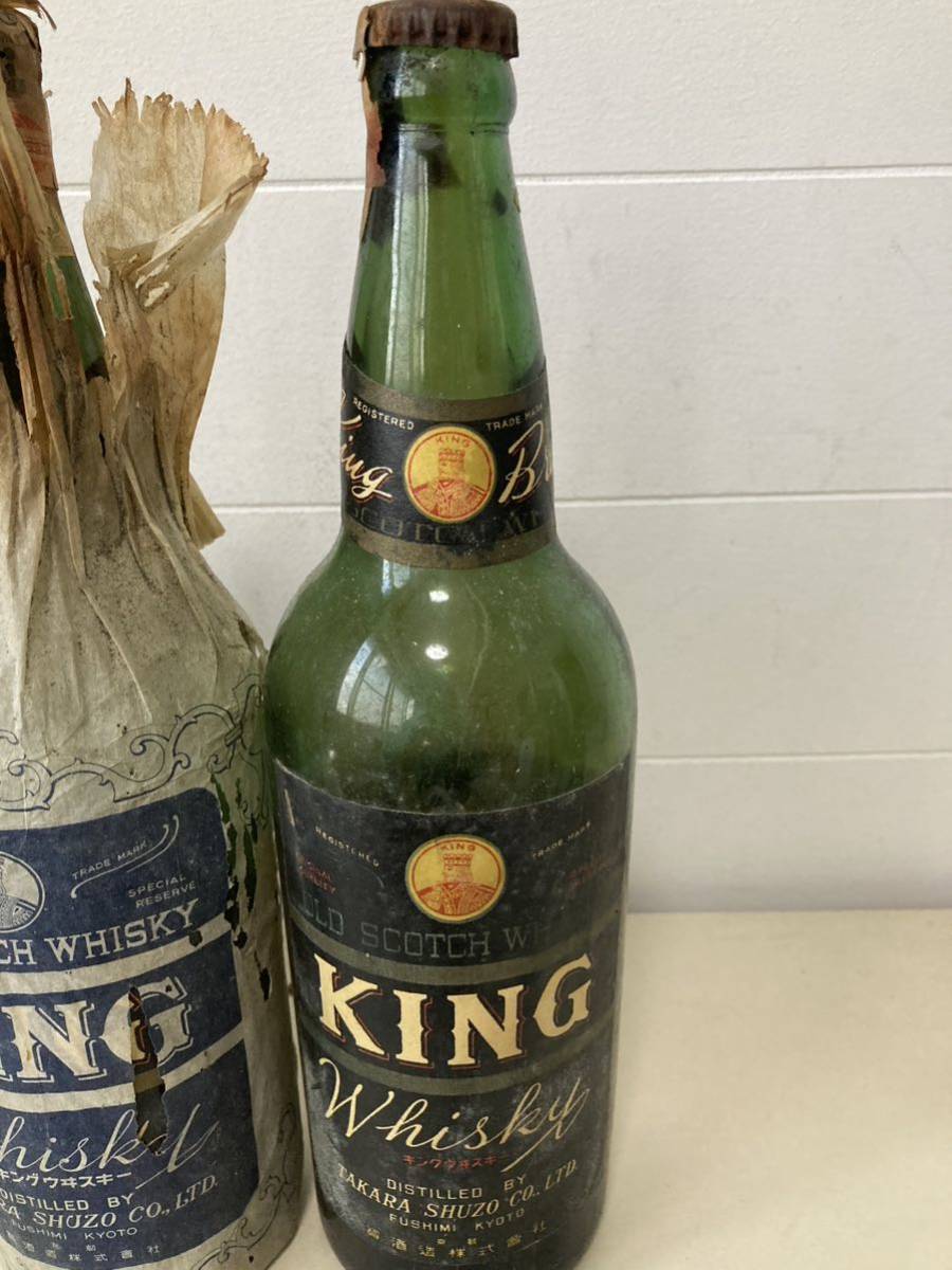 古酒 ウイスキー キング　OLD SCOTCH WHISKY 寳酒造株式会社　キングウイスキー　未開栓　当時物_画像4