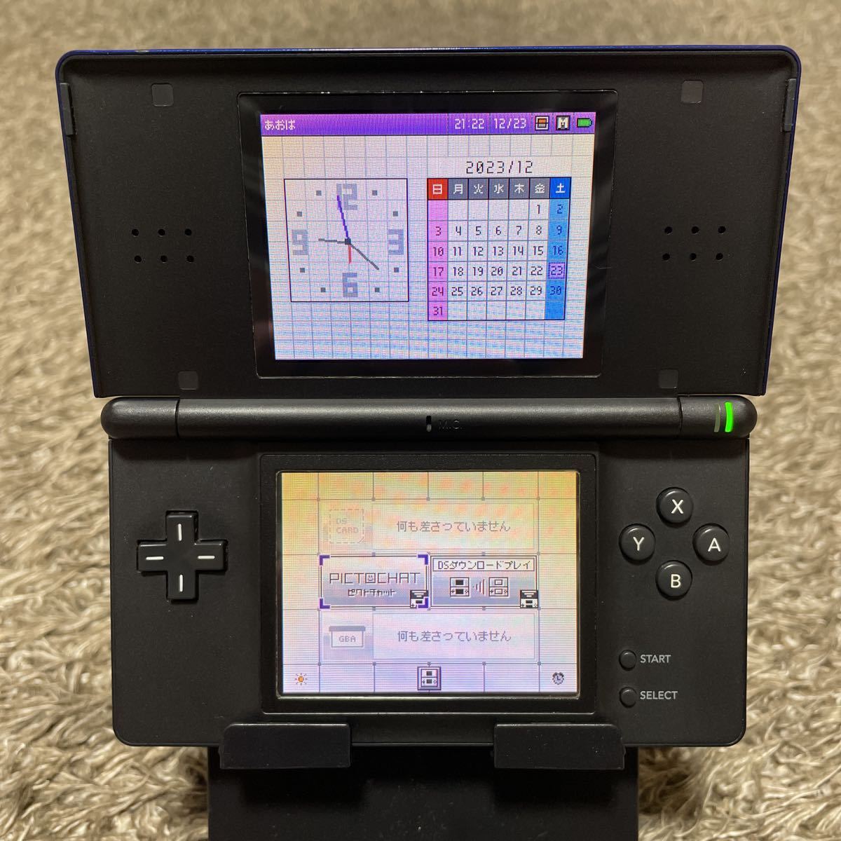 NINTENDO DS Lite 北米版 コバルトブラック 任天堂 ニンテンドー 管理番号④_画像2