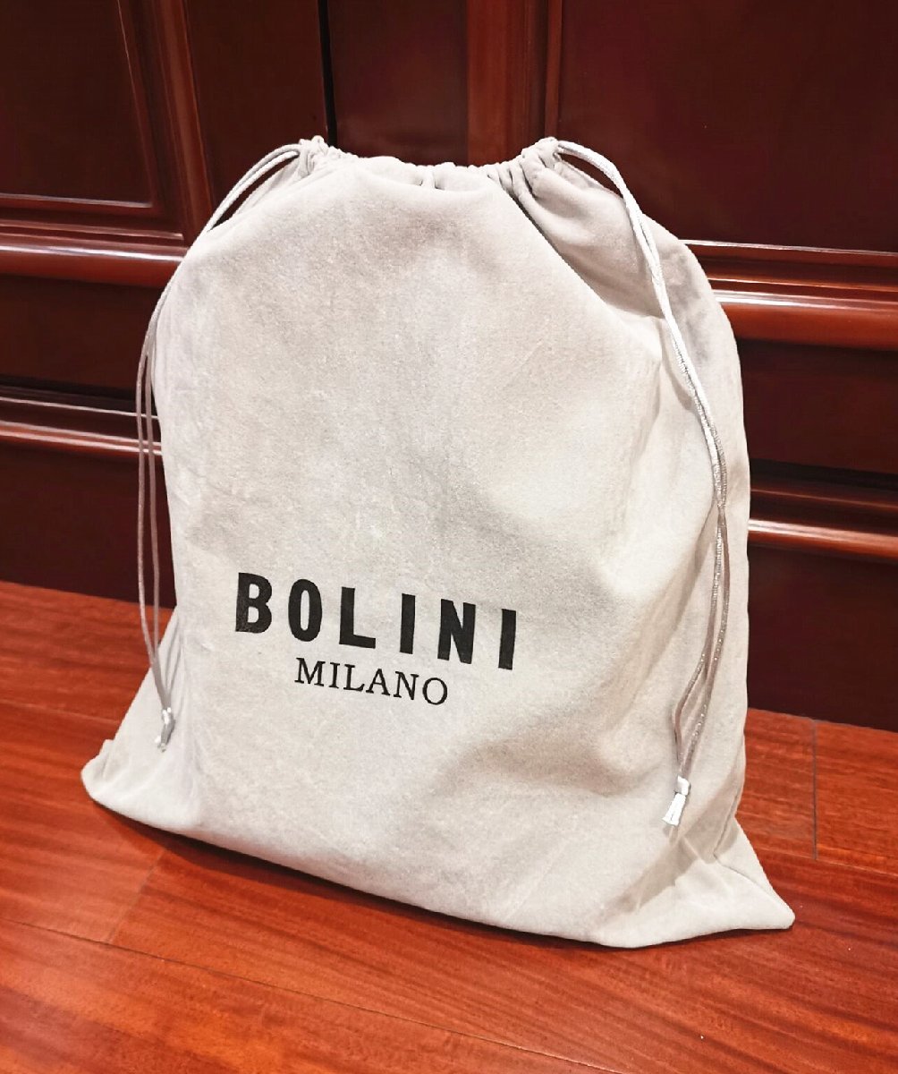 逸品*16万◆イタリア・ミラノ発*BOLINI/ボリニ・最上級牛革・クロコダイル*ショルダーバッグ/リュックサック・紺_画像10