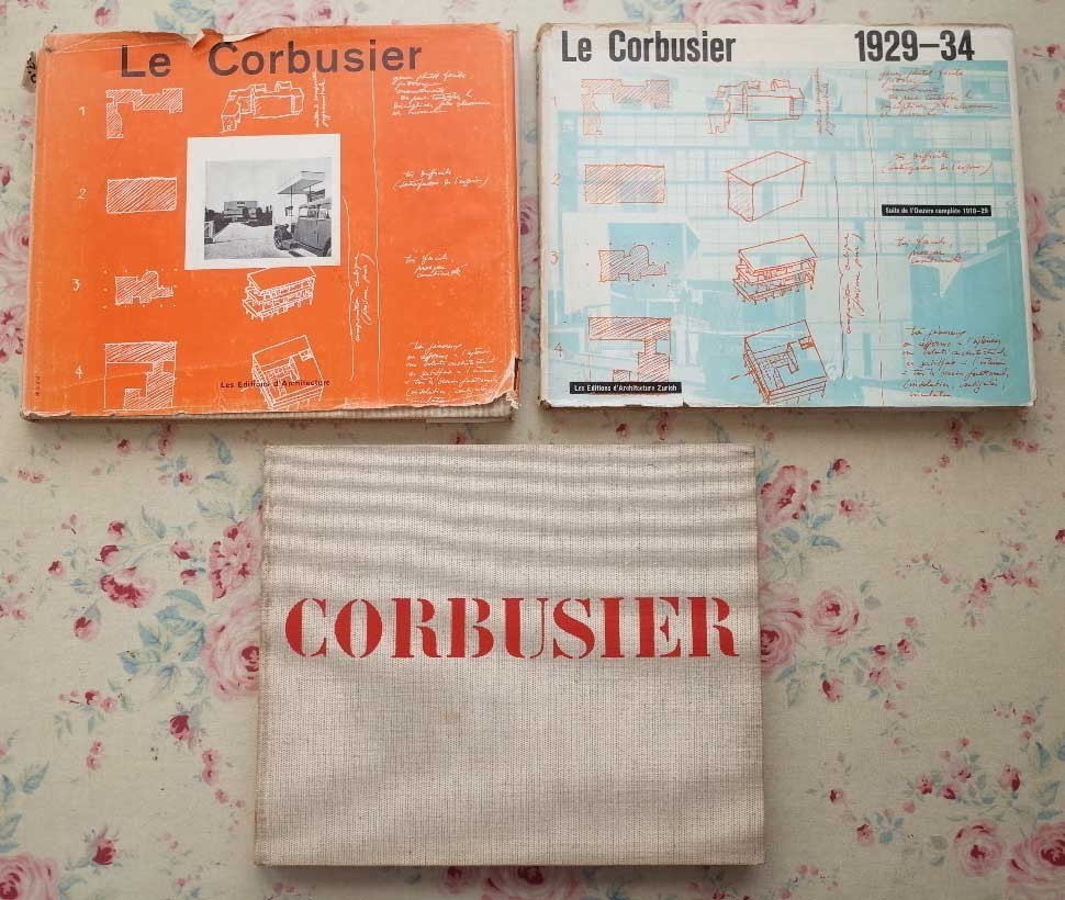 45273/ル・コルビジエ 全作品集 3冊セット Le Corbusier et Pierre Jeanneret Oeuvre Complete 建築作品集 Editions d'Architecture