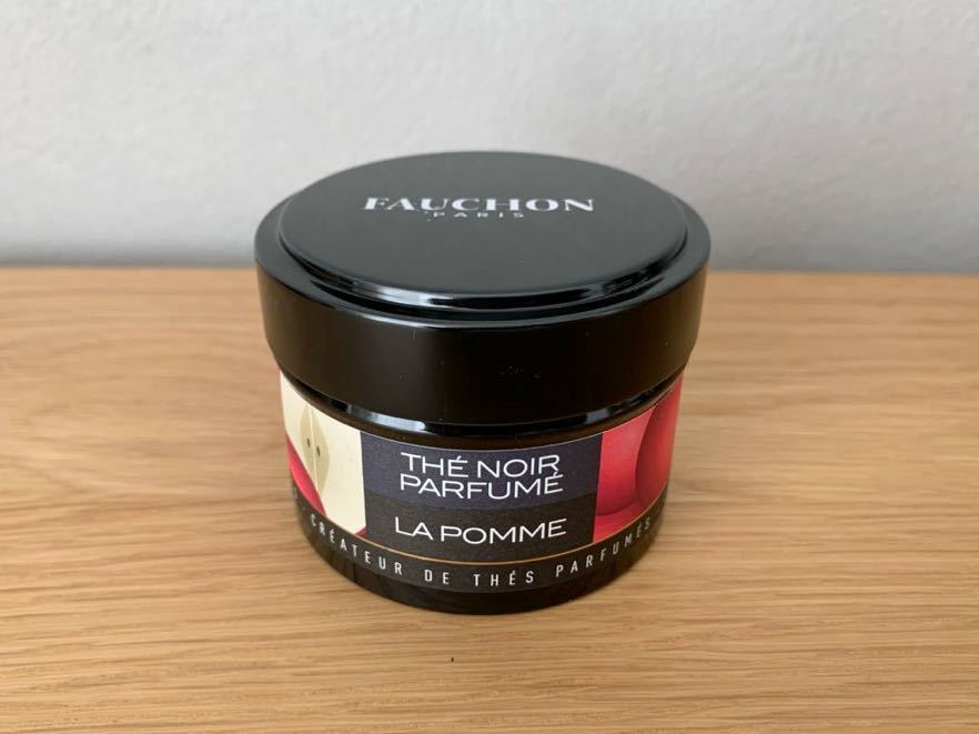 □FAUCHON フォション 紅茶缶/紅茶の空缶/空き缶 丸型 黒 □FAUCHON フォション 紅茶缶/紅茶の空缶/空き缶 丸型 黒