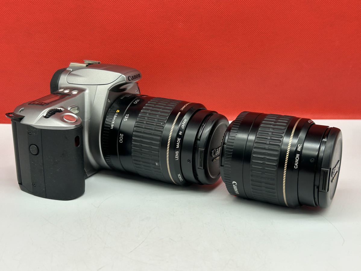 ≡ CANON EOS KISS III L ボディ一眼レフフィルムカメラ ZOOM LENS EF 35-80mm F4-5.6 EF 80-200mm F4.5-5.6レンズ 動作確認済 キャノン_画像3