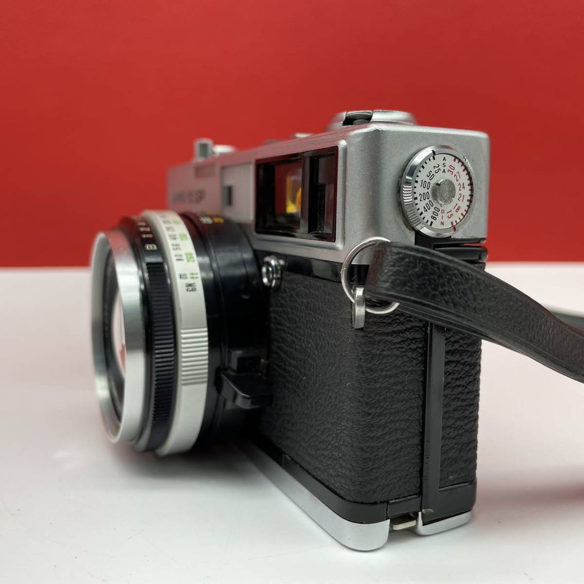 □ OLYMPUS 35 SP G.Zuiko 42mm F1.7 フィルムカメラ レンジファインダー 動作確認済 シャッター、露出計OK 現状品 オリンパス_画像4
