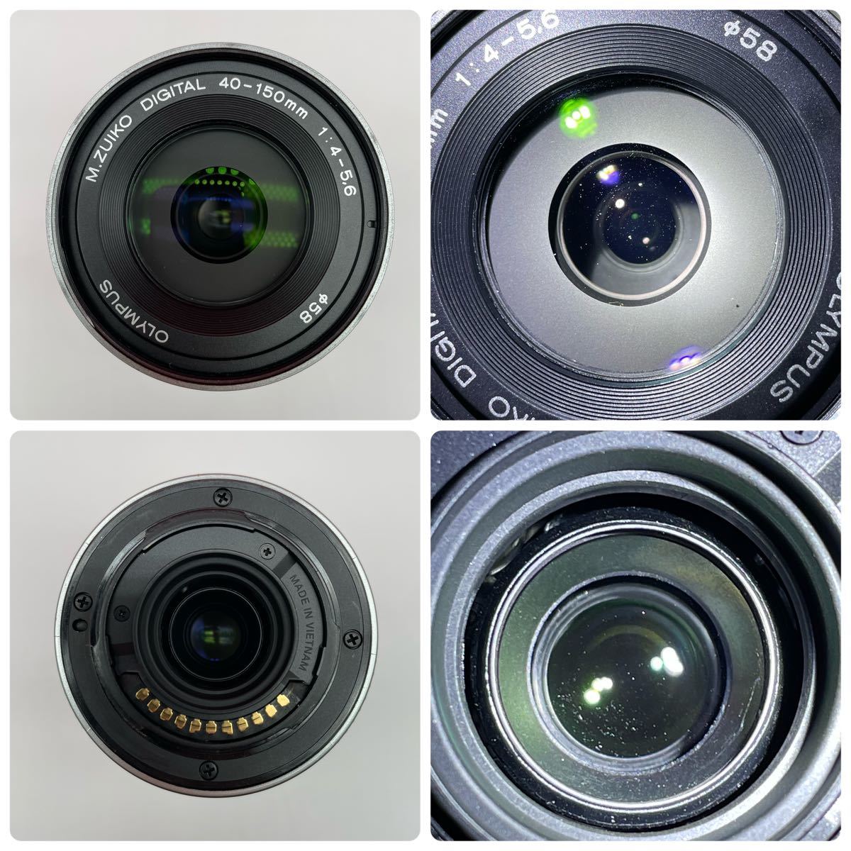 □ OLYMPUS PEN Lite E-PL7 ミラーレス一眼カメラ M.ZUIKO DIGITAL 14-42mm F3.5-5.6 / 40-150mm F4.0-5.6 レンズ 動作確認済 オリンパス_画像10