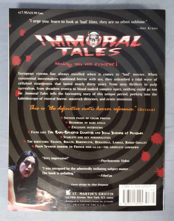 【洋書】『IMMORAL TALES インモラル・テイル ヨーロッパのセックス＆ホラー映画1956-84年』/1995年発行/Y9496/fs*23_12/26-04-1A_画像4