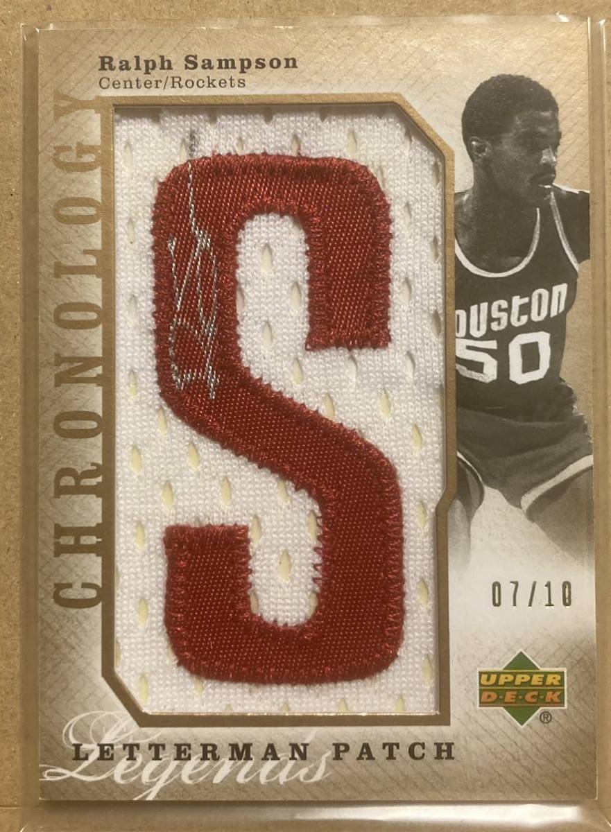 【Ralph Sampson】 2006-07 Upper Deck Chronology Letterman Gold Auto 直筆サイン 10枚限定_画像1