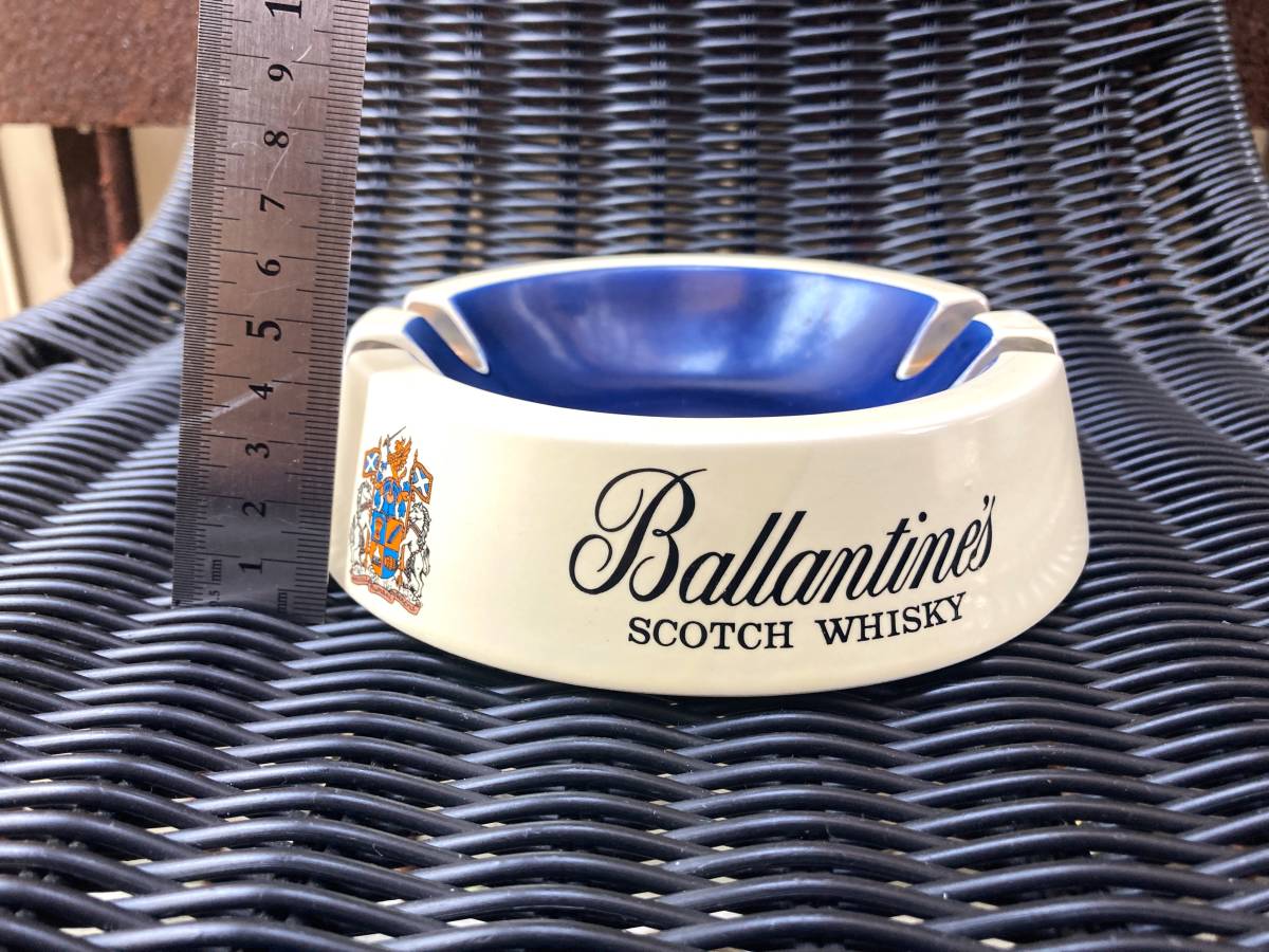 即決 《送料無料》 1980年代 ビンテージ 昭和レトロ バランタイン Ballantine 灰皿 陶器製 アッシュトレイの画像4