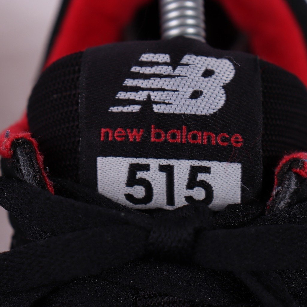 515 ニューバランス 26.0cm/new balance 黒 ブラック 赤 レッド 白 ホワイト 中古 古着 スニーカー メンズ yy2477_画像8