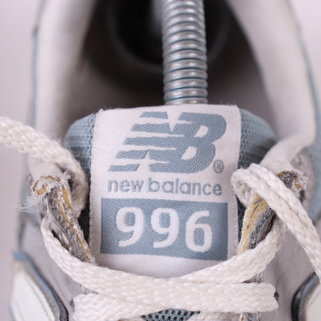 996 ニューバランス 27.5cm/new balance 灰 グレー 白 ホワイト 中古 古着 メンズ スニーカー yy2515_画像8