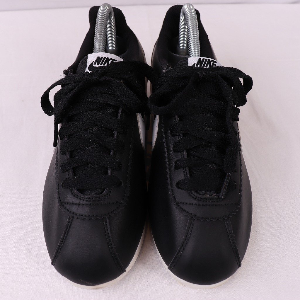 WMNS CLASSIC CORTEZ LEATHER 25.0cm/NIKE コルテッツ ベーシック レザー ナイキ 古着 中古 黒 ブラック 白 スニーカー レディース xx7883_画像3