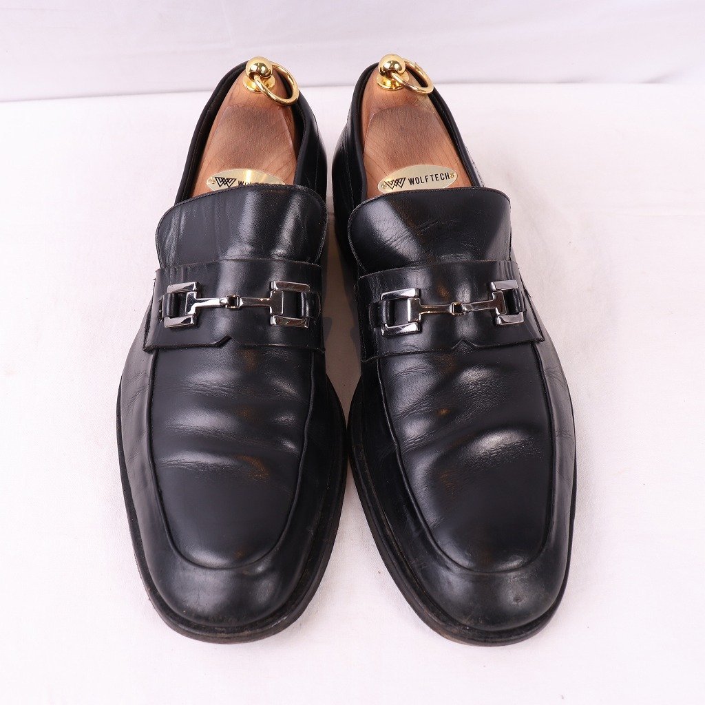  Gucci Италия производства bit Loafer 44 E Loafer черный чёрный GUCCI мужской б/у обувь б/у одежда ds4103