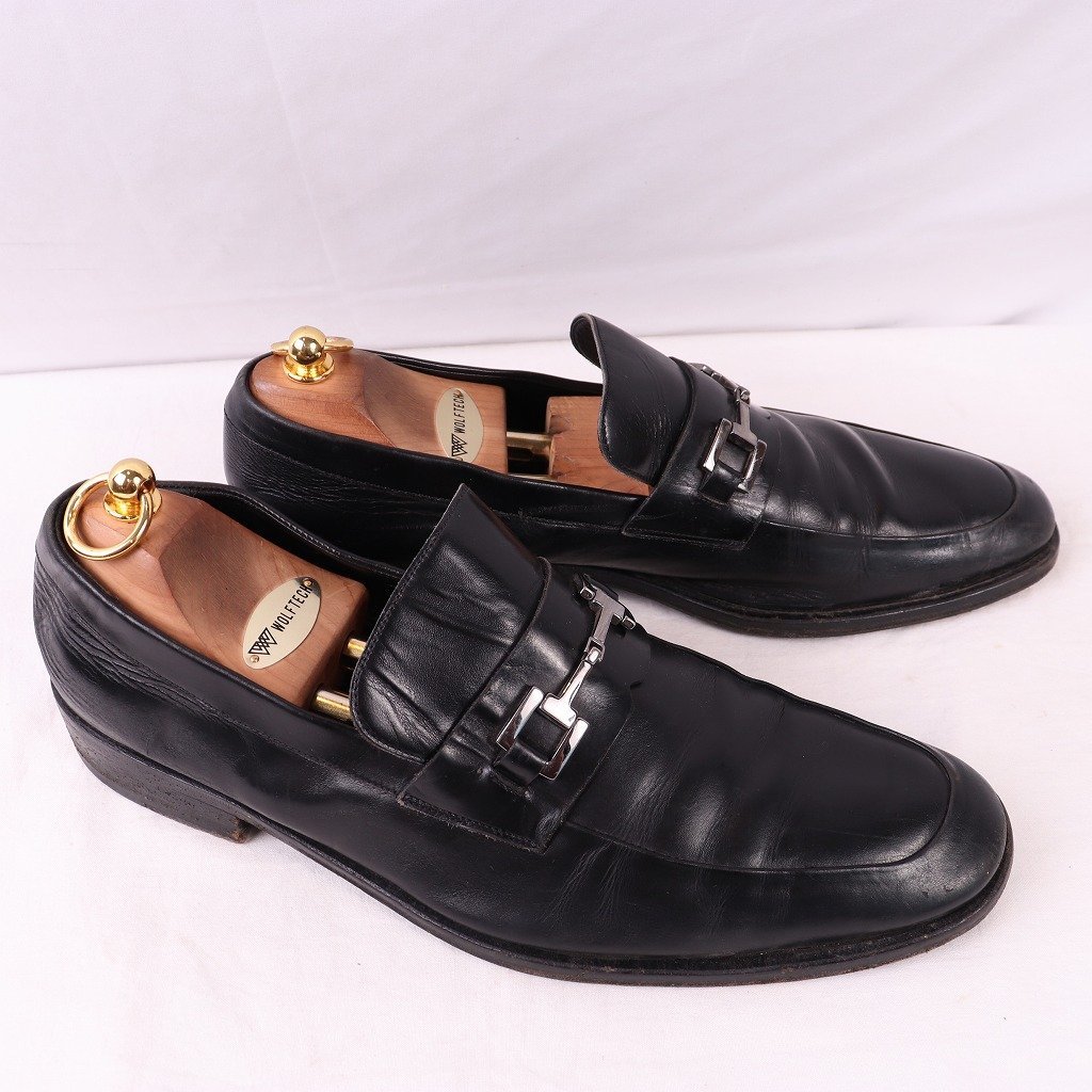  Gucci Италия производства bit Loafer 44 E Loafer черный чёрный GUCCI мужской б/у обувь б/у одежда ds4103