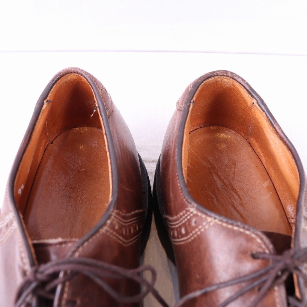 a Len Ed monz9 1/2 D туфли с цветными союзками CANFIELD can поле ALLEN EDMONDS Brown чай USA производства мужской б/у обувь б/у одежда ds4100