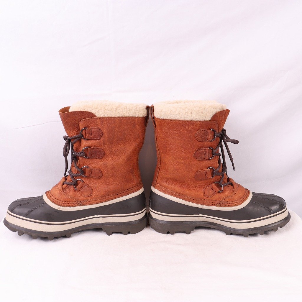 ソレル US 9 /27.0cm カリブー レザー スノーブーツ ブラウン SOREL CARIBOU メンズ ブーツ ウインターブーツ 中古靴 古着 eb1132_画像6