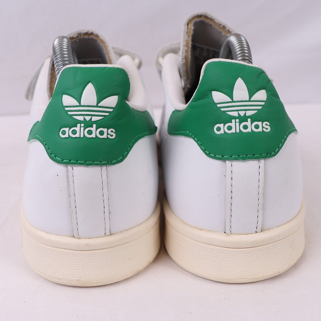 STANSMITH FAST 25.0cm/adidas スタンスミス ファスト アディダス スニーカー ベルクロ 白 ホワイト 緑 中古 古着 メンズ ad4698_画像2