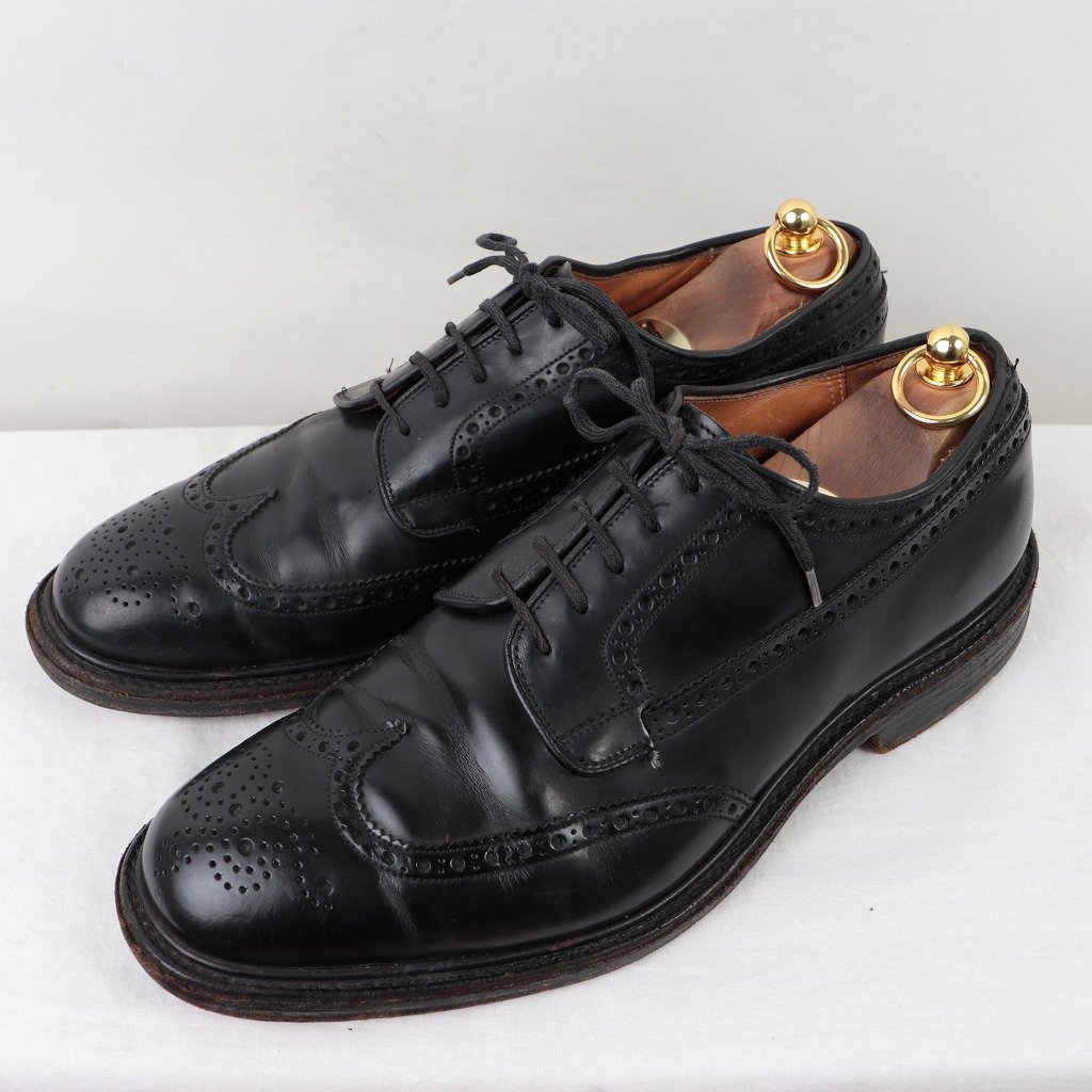 チャーチ 85 F /Church's ウィングチップ ブラック 黒 英国靴 イングランド メンズ ドレスシューズ 中古 古着 ds4178