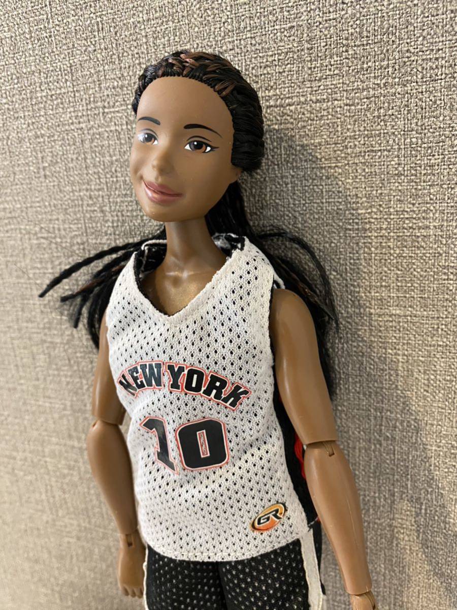 A118 ナキア　Nakia バスケットボールアドベンチャー ニューヨーク Get Real Girl-Nakias 10 フープアクションドール 1999年 ジャンク品_画像4