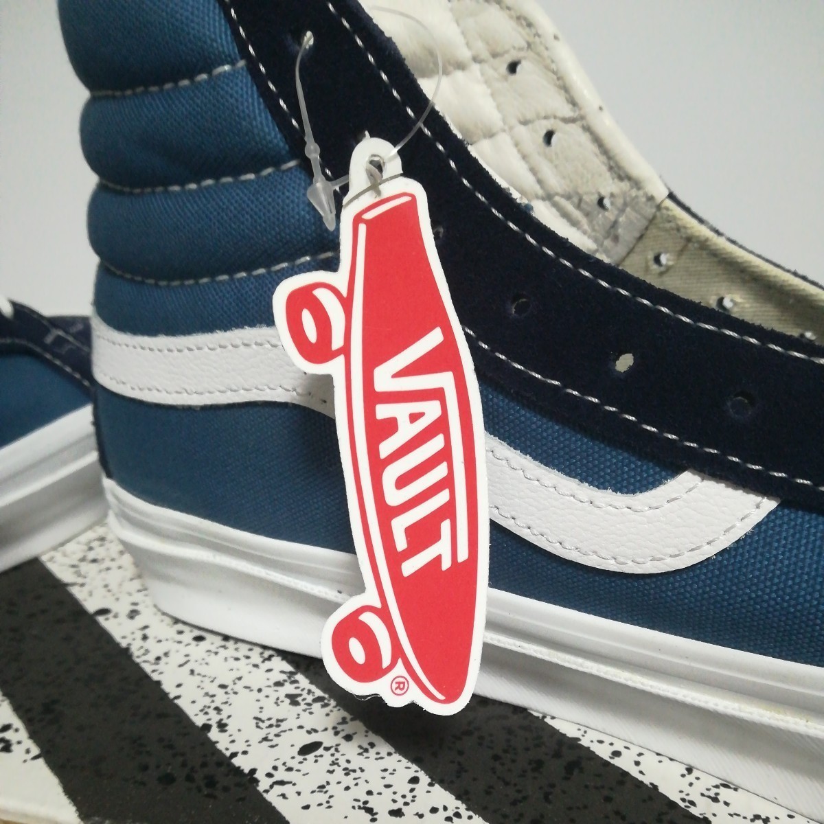 VANS vault Og SK8-HI LX 27cm ネイビー _画像6