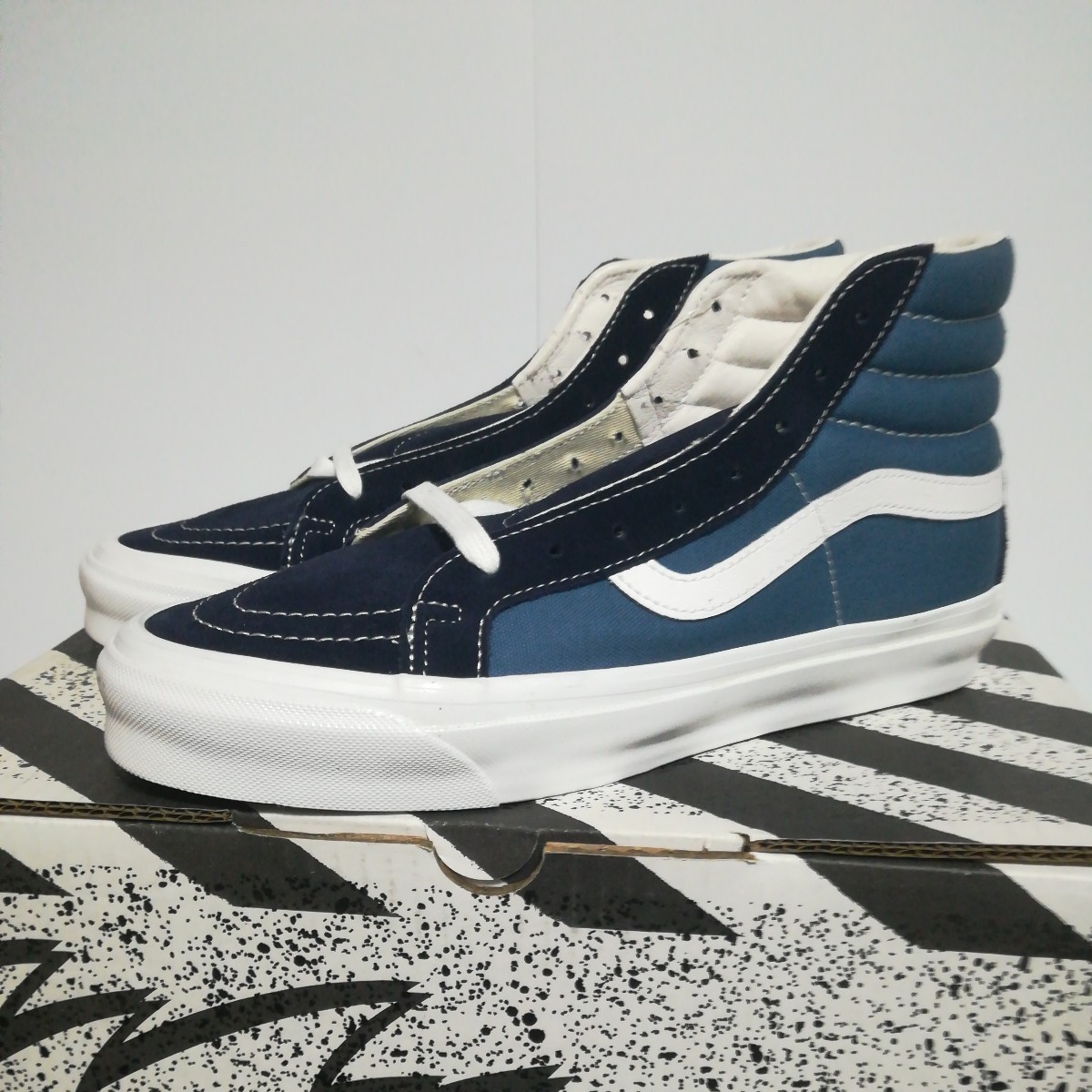 VANS vault Og SK8-HI LX 27cm ネイビー _画像1