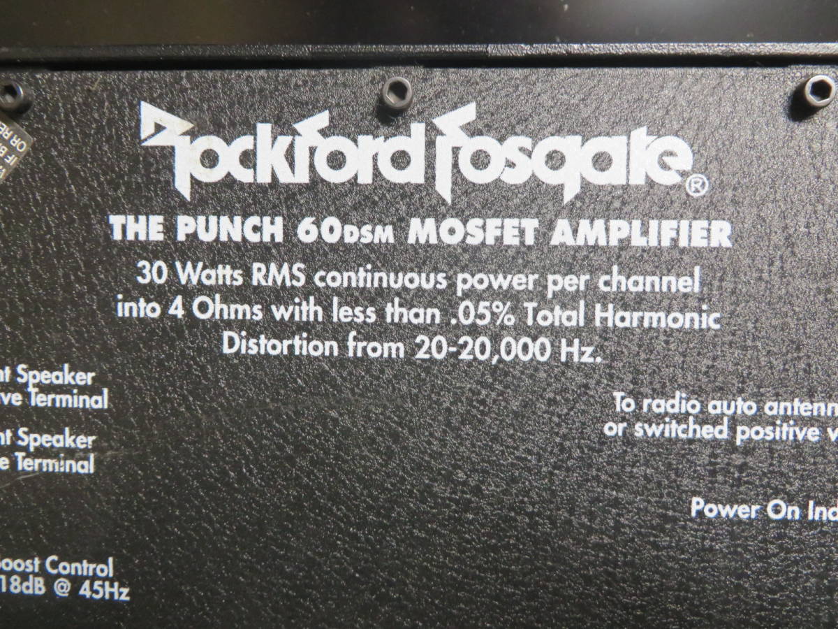 RockFord Fosgate THE PUNCH 60DSM_画像3