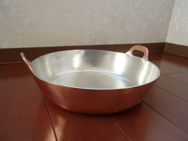 即落札 特価 新品 銅製 天ぷら鍋 規格30㎝ カスあげ 調理箸 半月 即落札 特価 新品 銅製 天ぷら鍋 規格30㎝ カスあげ 調理箸 半月