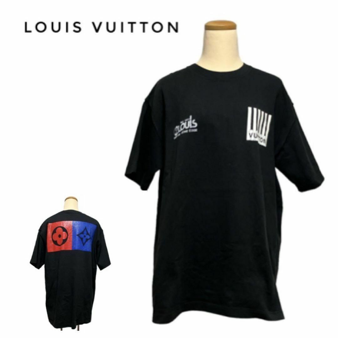 イタリア製　LOUIS VUITTON Tシャツ　ロゴ　黒　XL