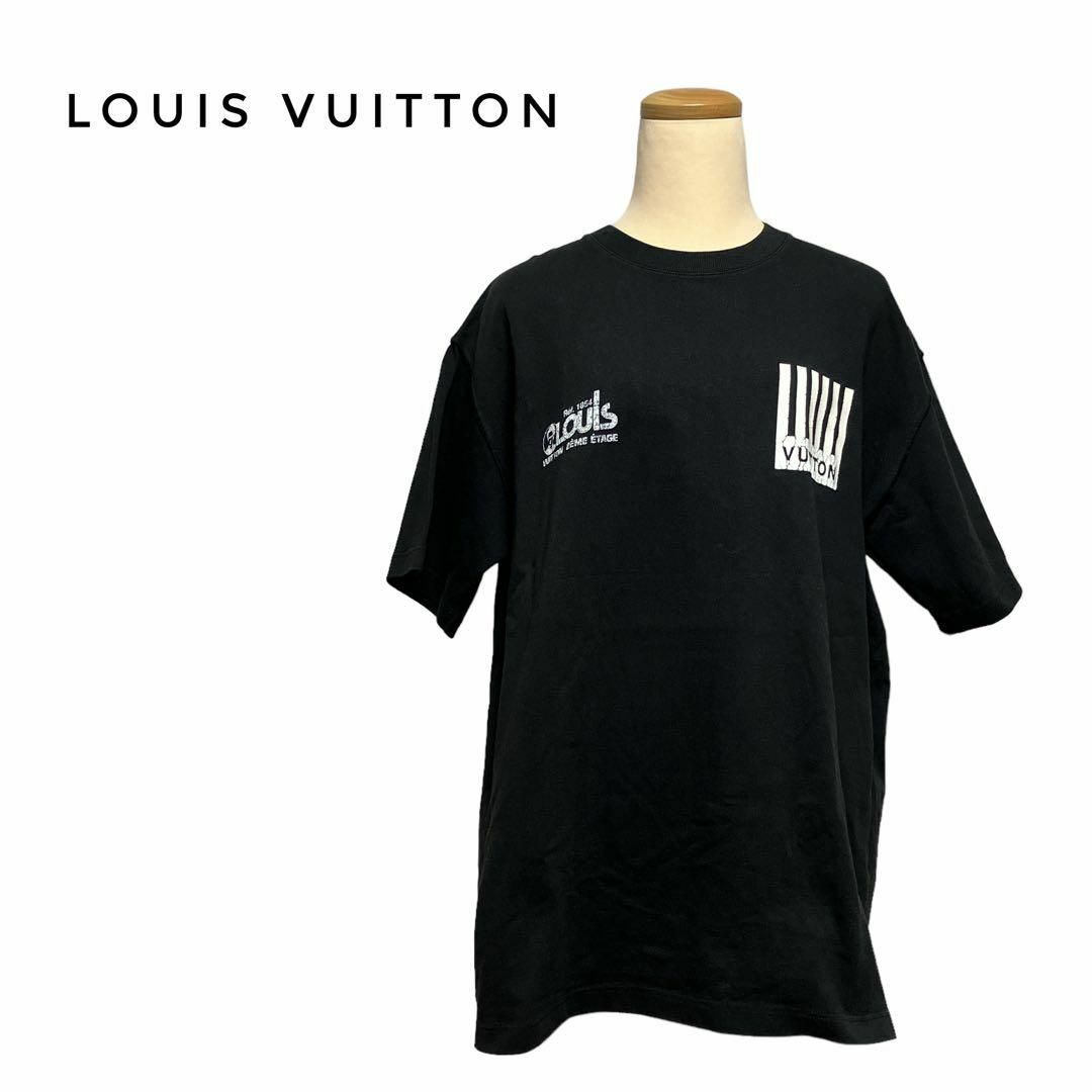 イタリア製　LOUIS VUITTON Tシャツ　ロゴ　黒　XL