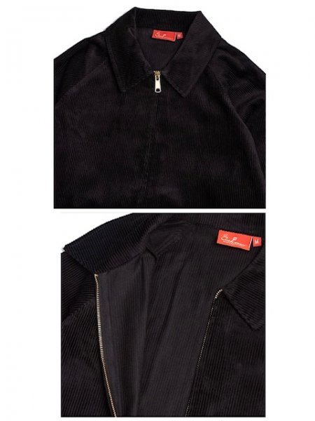 送料0 【COOKMAN】クックマン デリバリージャケット Delivery Jacket Corduroy Black 231-03437 -L 男女兼用 コーデュロイ ブラック LA_画像3