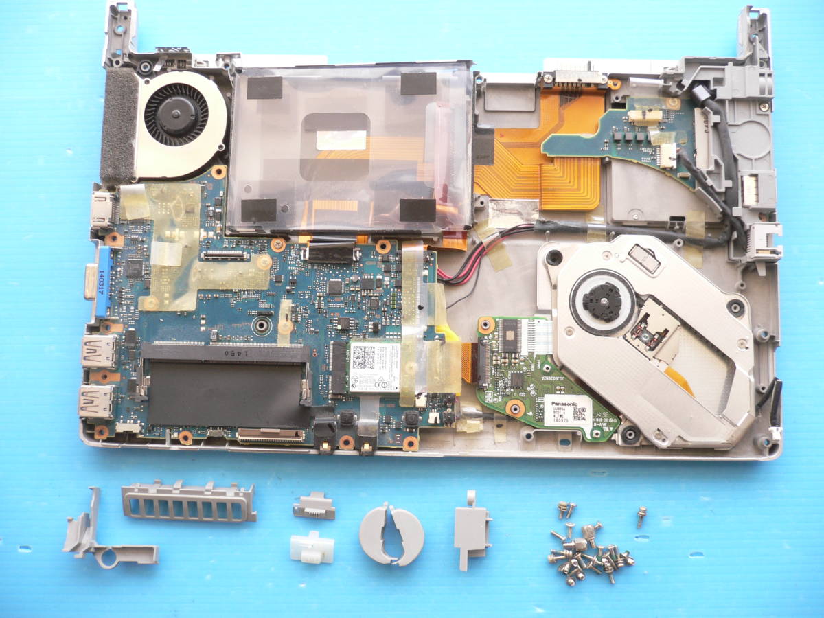 Panasonic CF-SX4 マザーボード Core i5-5200U 2.20GHz（付属：光学ドライブ、ファン、無線LAN,ボトム、周辺部品 ）★送料 185円_画像1