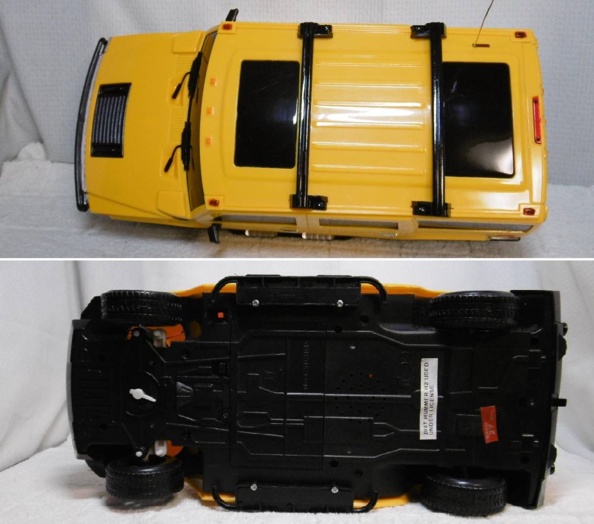 ☆ラジコンカー ＨＵＭＭＥＲ Ｈ２ SUV イエロー 1/16　GK ＲＡＣＥＲ Ｓｅｒｉｅｓ☆中古品_画像5