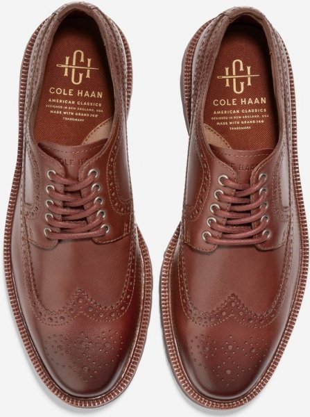 Cole Haan 26.5cm アメリカンクラシックス ビジネス ウイングチップウッドバリー ブラウン ブーツ レザー スニーカー スーツ XXX187_画像8