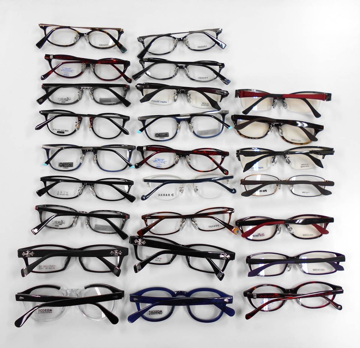 眼鏡◆メガネ　まとめて25本 セルフレーム　ウルテムフレーム◆展示品　未使用　_画像2